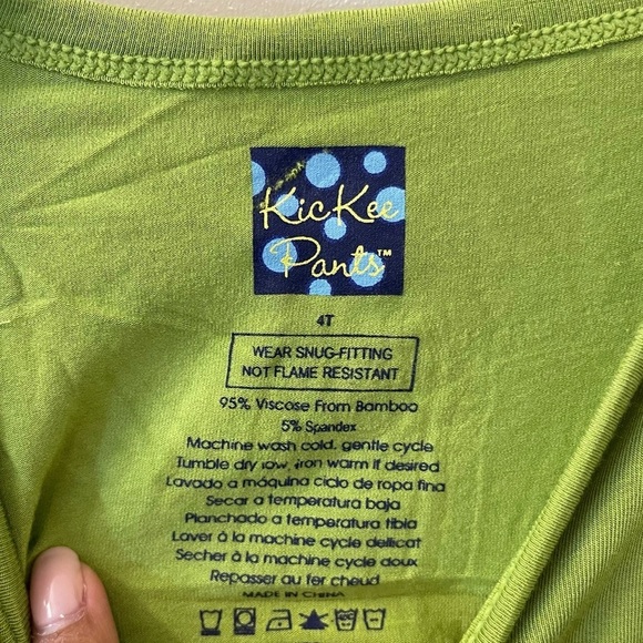 Kickee Pants Footie with Snaps in Pond Bamboo Signature Blend onesie size 4 - Picture 6 of 7